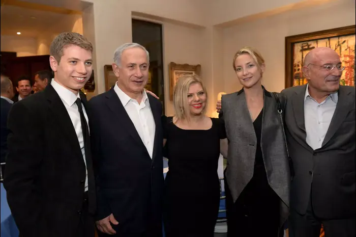 קייט הדסון, שרה נתניהו, בנימין נתניהו, יאיר נתניהו (לשכת העיתונות הממשלתית , אבי אוחיון לע"מ) קייט הדסון, שרה נתניהו, בנימין נתניהו, יאיר נתניהו (לשכת העיתונות הממשלתית , אבי אוחיון לע"מ)