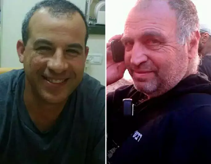 זאב עציון ושחר מלמד שנהרגו מפגיעת פצמ"ר בקיבוץ נירים. 26 באוגוסט 2014 (באדיבות המשפחה) זאב עציון ושחר מלמד שנהרגו מפגיעת פצמ"ר בקיבוץ נירים. 26 באוגוסט 2014 (באדיבות המשפחה)