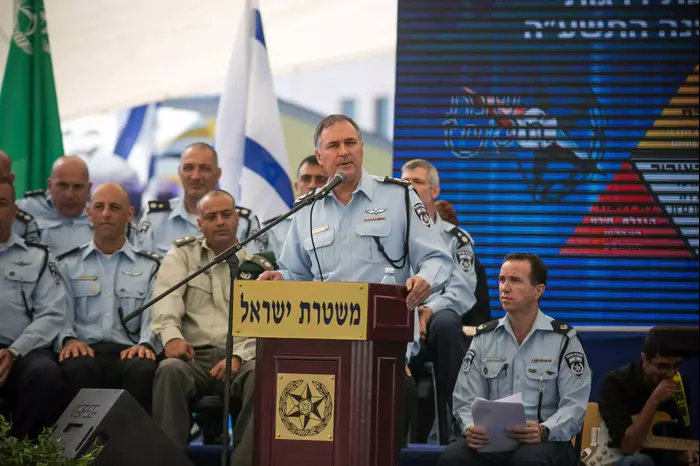 המפכ"ל יוחנן דנינו עם צמרת המשטרה, ספטמבר 2014 (נועם מושקוביץ) המפכ"ל יוחנן דנינו עם צמרת המשטרה, ספטמבר 2014 (נועם מושקוביץ)