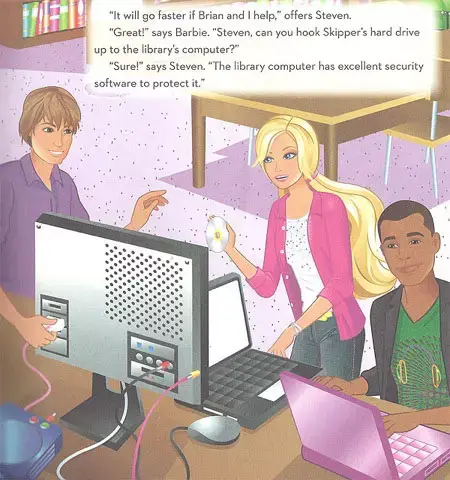 מתוך הספר Barbie wants to be a computer engineer (צילום מסך) מתוך הספר Barbie wants to be a computer engineer (צילום מסך)