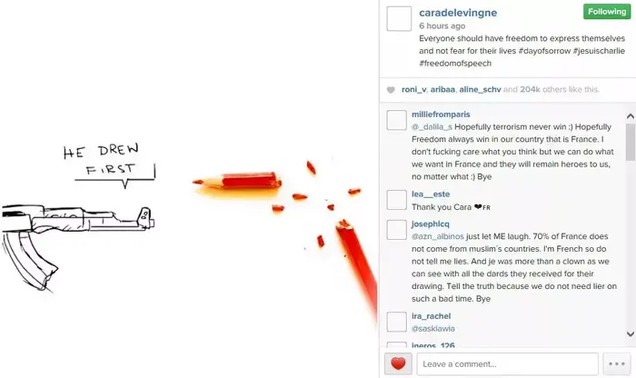 תעשיית האופנה העולמית מזדהה: Je Suis Charlie (סריקה) תעשיית האופנה העולמית מזדהה: Je Suis Charlie (סריקה)