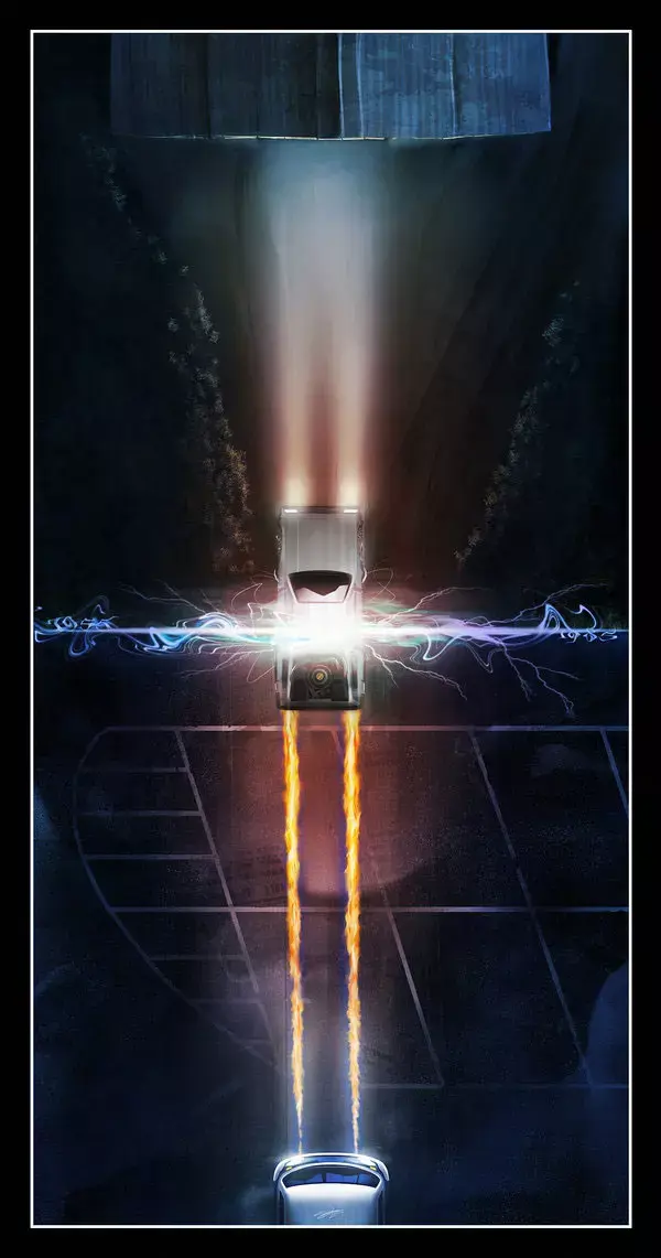 פאן ארט בחזרה לעתיד (צילום מסך , andy fairhurst) פאן ארט בחזרה לעתיד (צילום מסך , andy fairhurst)