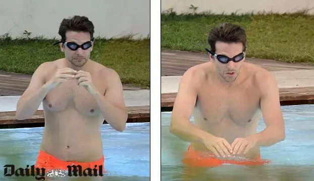 אירינה שייק, בראדלי קופר (צילום מסך , dailymail.co.uk)