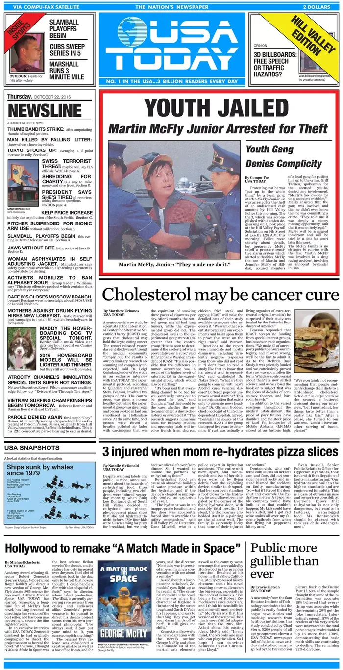 usa today בחזרה לעתיד (צילום מסך) usa today בחזרה לעתיד (צילום מסך)