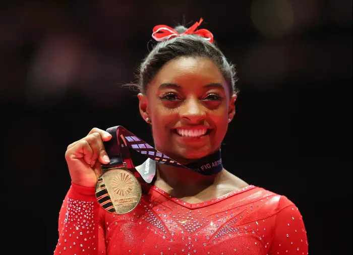 סימון ביילס מתעמלת אמריקאית (GettyImages) סימון ביילס מתעמלת אמריקאית (GettyImages)