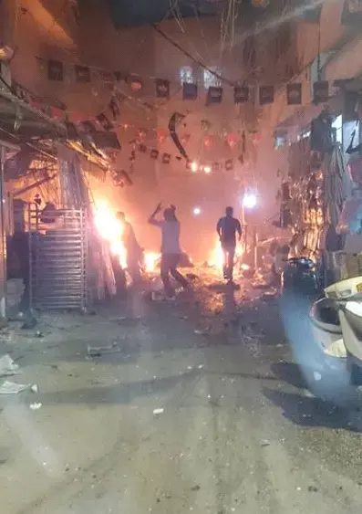 פיצוץ בדאחייה בביירות 12/11 (צילום מסך , טוויטר) פיצוץ בדאחייה בביירות 12/11 (צילום מסך , טוויטר)