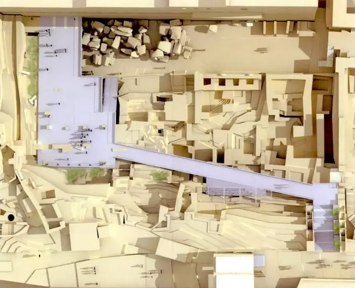 רחבת הכותל החדשה (צילום מסך , תקשורת רה"מ) רחבת הכותל החדשה (צילום מסך , תקשורת רה"מ)