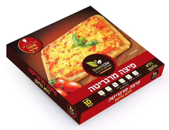 פיצה ללא גלוטן של גרין לייט (יח"צ , יולה זובריצקי)