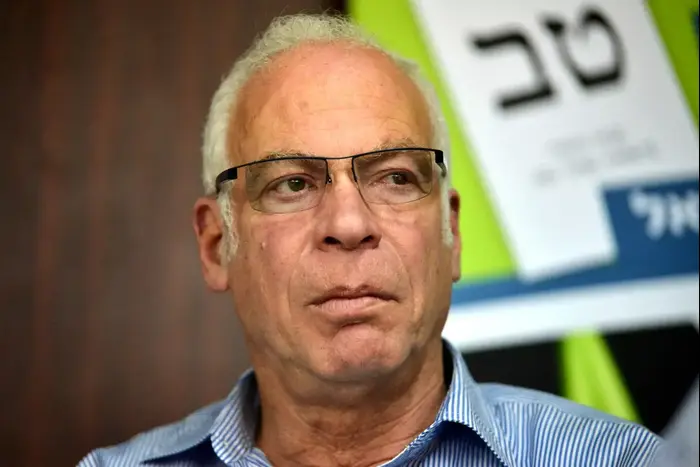 אורי אריאל בפאנל פוליטי בבר אילן, מרץ 2015 (ניב אהרונסון)