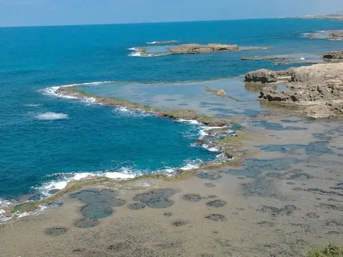 חוף דור תל דור (צילום מסך , אריאלה אפללו) חוף דור תל דור (צילום מסך , אריאלה אפללו)