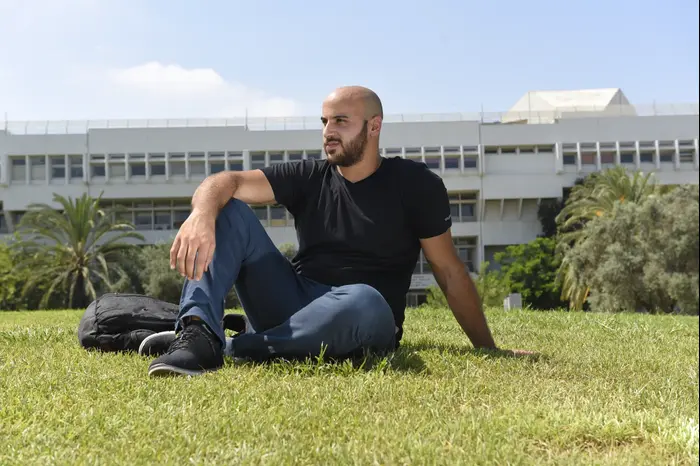 מג'ד, רכז מעונות הסטודנטים הערבים באוניברסיטת תל אביב, יולי 2016 (ראובן קסטרו)