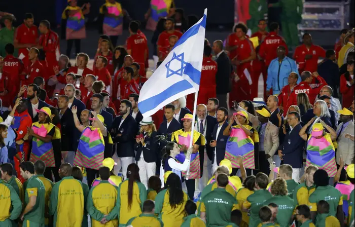 דגל ישראל בטקס הפתיחה של ריו 2016 (רויטרס) דגל ישראל בטקס הפתיחה של ריו 2016 (רויטרס)