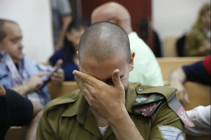 דיון בעניינו של אלאור אזריה בית הדין הצבאי ביפו 27.9 (מגד גוזני) דיון בעניינו של אלאור אזריה בית הדין הצבאי ביפו 27.9 (מגד גוזני)