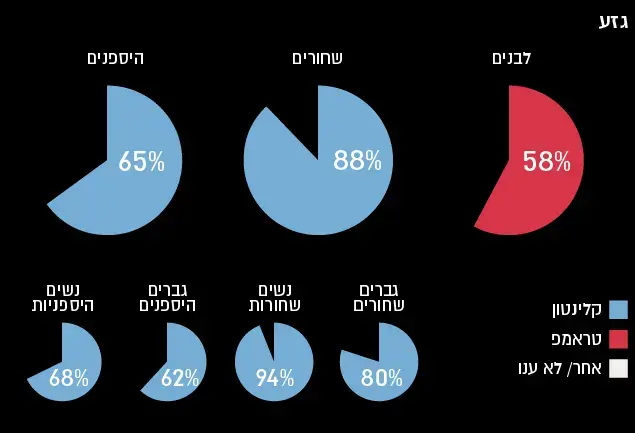 סטטיסטיקות בחירות 2016 ארה"ב - גזע (עיבוד תמונה) סטטיסטיקות בחירות 2016 ארה"ב - גזע (עיבוד תמונה)