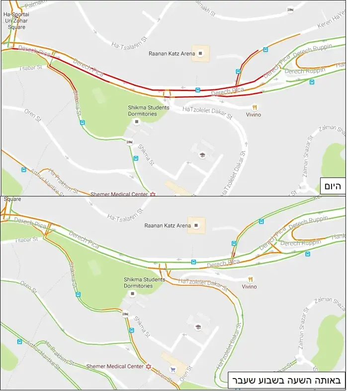 חיפה שריפה מפה (צילום מסך) חיפה שריפה מפה (צילום מסך)