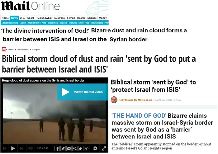 כותרות העיתונים על הסופה התנכית (צילום מסך) כותרות העיתונים על הסופה התנכית (צילום מסך)