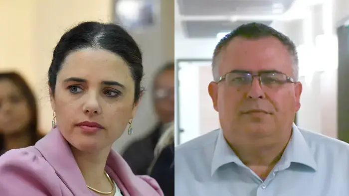 שרת המשפטים איילת שקד וחבר הכנסת דוד ביטן (עיבוד תמונה , נועם מושקוביץ, ראובן קסטרו) שרת המשפטים איילת שקד וחבר הכנסת דוד ביטן (עיבוד תמונה , נועם מושקוביץ, ראובן קסטרו)