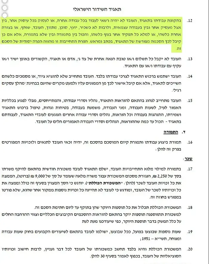 חוזה תאגיד (צילום מסך) חוזה תאגיד (צילום מסך)