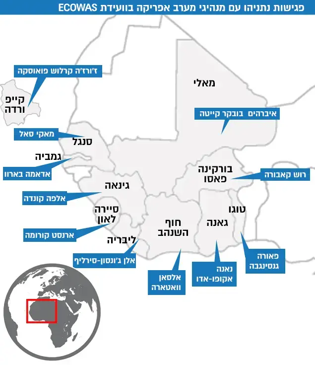 פגישות נתניהו עם מנהיגי מערב אפריקה בוועידת ECOWAS (עיבוד תמונה) פגישות נתניהו עם מנהיגי מערב אפריקה בוועידת ECOWAS (עיבוד תמונה)