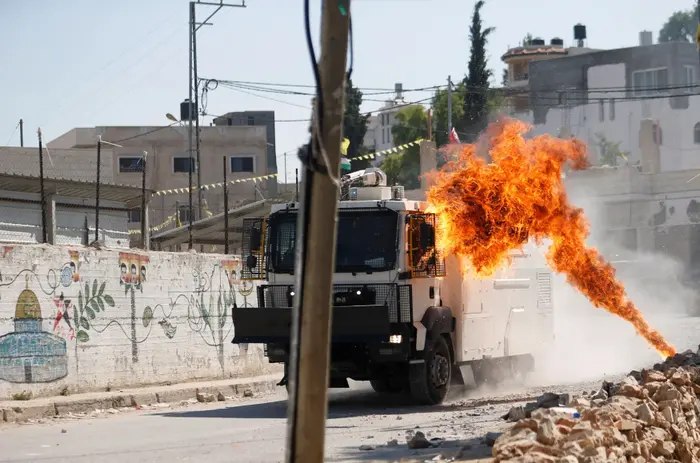 פעילות צה"ל בדיר אבו משעל, ממערב לרמאללה, 17 ביוני 2017 (רויטרס)