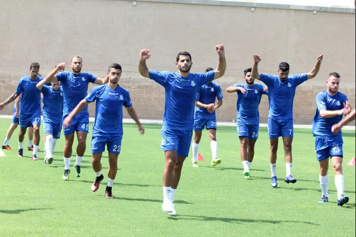 שחקני הפועל עכו באימון (אדריאן הרבשטיין)