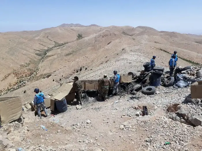 כוחות חיזבאללה בעמדה בהרי הקלמון (רויטרס) כוחות חיזבאללה בעמדה בהרי הקלמון (רויטרס)