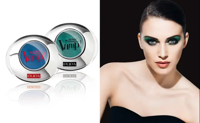 צלליות עיניים קומפקט וואמפ - Vamp Eyeshadow של פופה - Pupa. צלליות אפויות דחוסות בעלות צבע עז לשימוש יבש או רטוב: 49 שקלים (יח"צ)