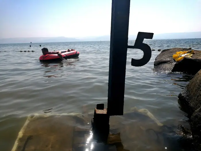 מפלס הכינרת 26.8.17 (ראובן קסטרו) מפלס הכינרת 26.8.17 (ראובן קסטרו)