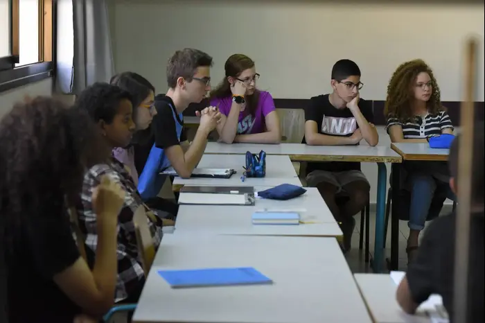 תלמידי תיכון למדעים ואומנויות ביום הראשון ללימודים, ירושלים, 1 בספטמבר 2017 (ראובן קסטרו) תלמידי תיכון למדעים ואומנויות ביום הראשון ללימודים, ירושלים, 1 בספטמבר 2017 (ראובן קסטרו)