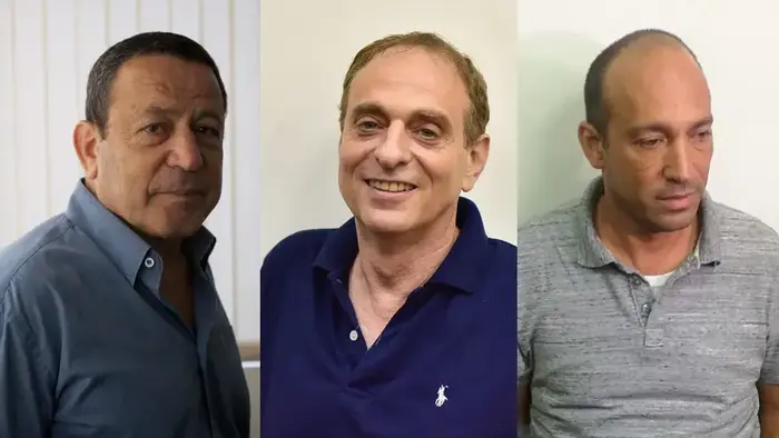 שי ברוש, מודי זנדברג, רמי טייב, החשודים בפרשת הצוללות (עיבוד תמונה) שי ברוש, מודי זנדברג, רמי טייב, החשודים בפרשת הצוללות (עיבוד תמונה)
