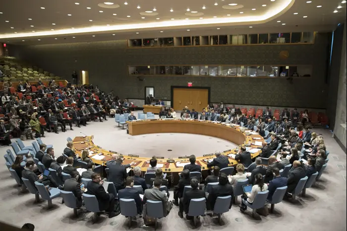 דיון במועצת הביטחון של האו"ם בהפגנות באיראן, 5 בינואר 2018 (AP , אי-פי)