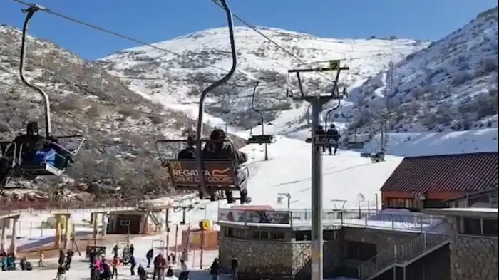 מבקרים גדשו את אתר החרמון לראשונה החורף (מערכת וואלה! NEWS , צילום: אתר החרמון)