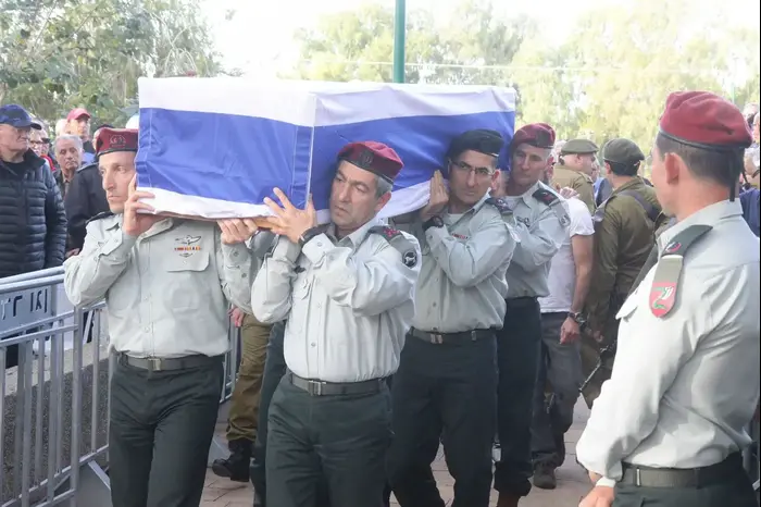 הלוויתו של האלוף דורון רובין, 21 בינואר 2018 (שלומי גבאי)
