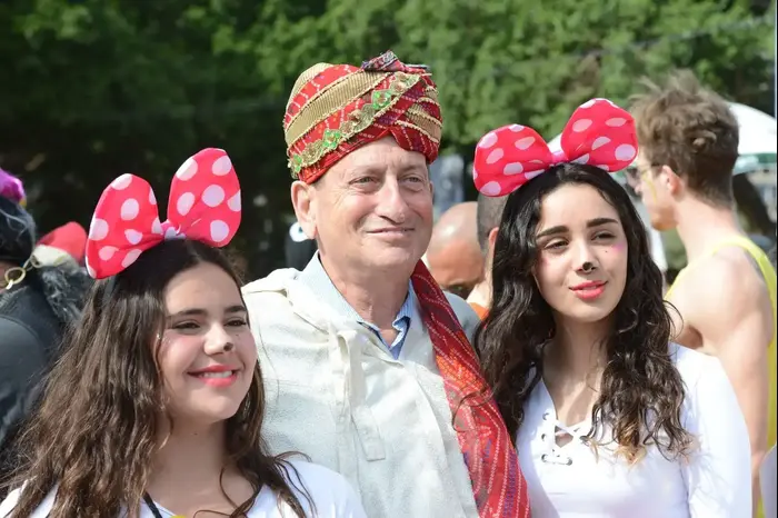 חוגגים במסיבת פורים, תל אביב, 2 במרץ 2018 (ראובן קסטרו) חוגגים במסיבת פורים, תל אביב, 2 במרץ 2018 (ראובן קסטרו)