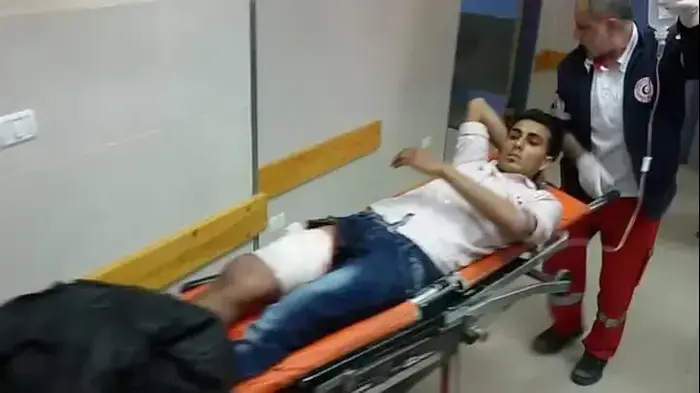 פצועים בבית חולים נאצר בחאן יונס, 30 במרץ 2018 (מערכת וואלה! NEWS , --)