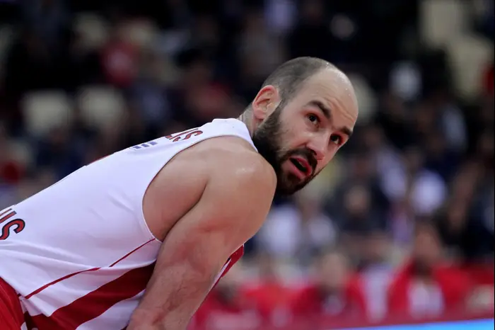ואסיליס ספאנוליס שחקן אולימפיאקוס (GettyImages) ואסיליס ספאנוליס שחקן אולימפיאקוס (GettyImages)