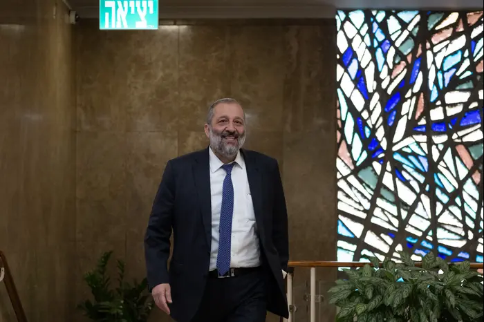 שר הפנים אריה דרעי בישיבת ממשלה, 11 באפריל 2018 (מערכת וואלה! NEWS , יואב דודקביץ ידיעות אחרונות)