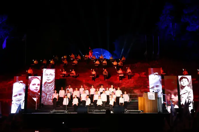 טקס יום השואה ביד מרדכי (לירון מולדובן ) טקס יום השואה ביד מרדכי (לירון מולדובן )