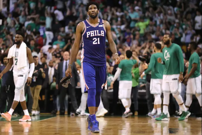 ג'ואל אמביד, פילדלפיה סיקסרס, מאוכזב (GettyImages) ג'ואל אמביד, פילדלפיה סיקסרס, מאוכזב (GettyImages)