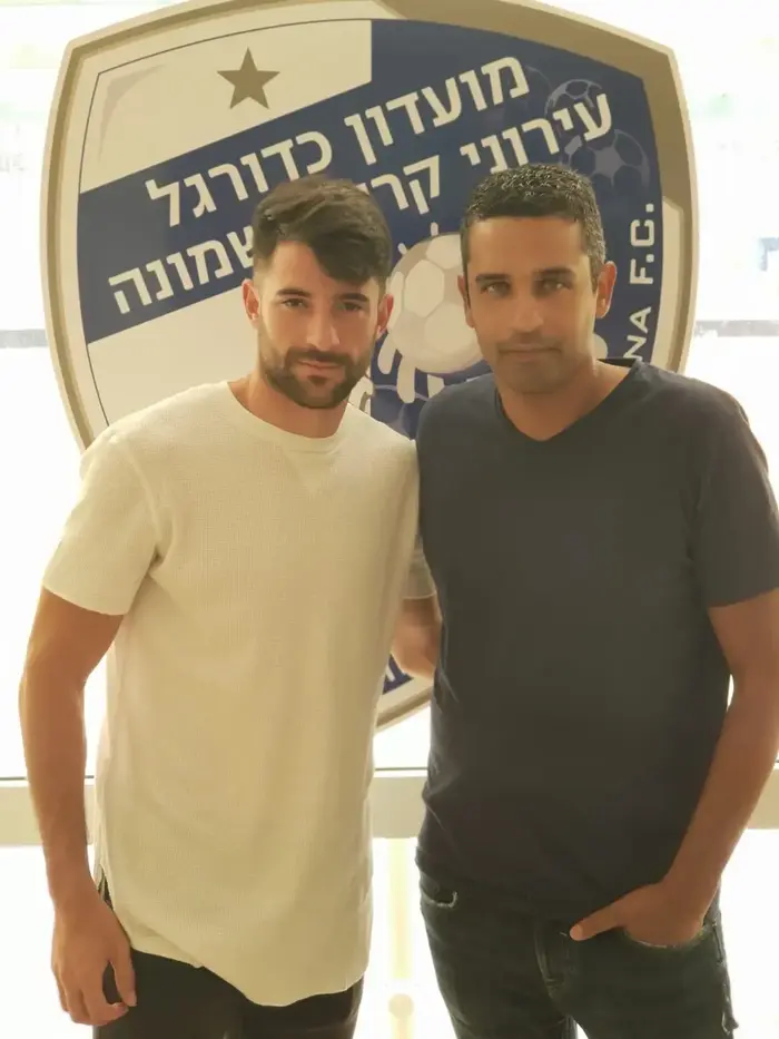 נירן רוטשטיין, שחקן עירוני קרית שמונה וסוכנו זיו שטרנברג (יח"צ , יחסי ציבור)