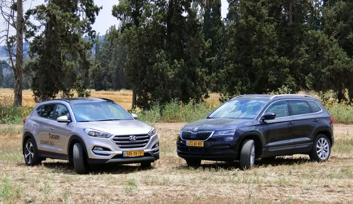 מבחן משווה: יונדאי טוסון טורבו נגד סקודה קארוק 1.5 (ניר בן טובים , רמי גלבוע)