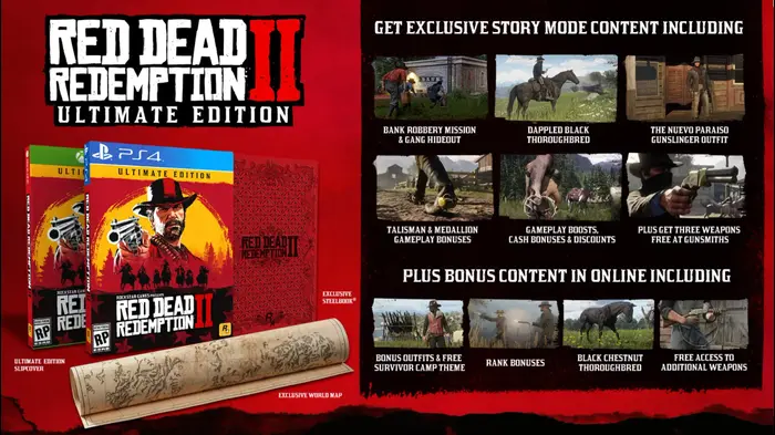 המהדורה האולטימטיבית של Red Dead Redemption 2. (מערכת וואלה! NEWS , ign) המהדורה האולטימטיבית של Red Dead Redemption 2. (מערכת וואלה! NEWS , ign)
