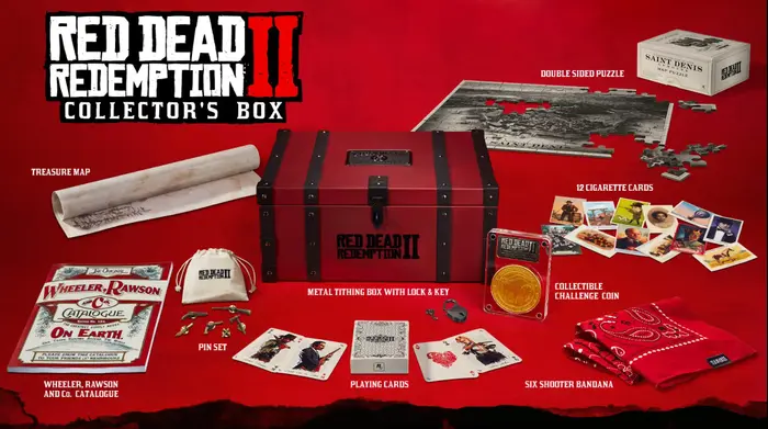 מהדורת האספנים (המשוגעת) של Read Dead Redemption 2. (מערכת וואלה! NEWS , IGN) מהדורת האספנים (המשוגעת) של Read Dead Redemption 2. (מערכת וואלה! NEWS , IGN)