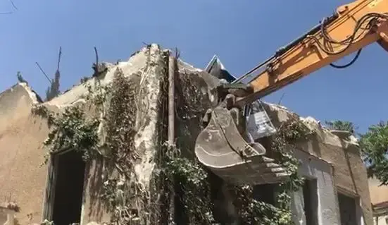 הריסה במסגרת פרויקט פינוי בינוי ירושלים (יח"צ , ששון תירם)