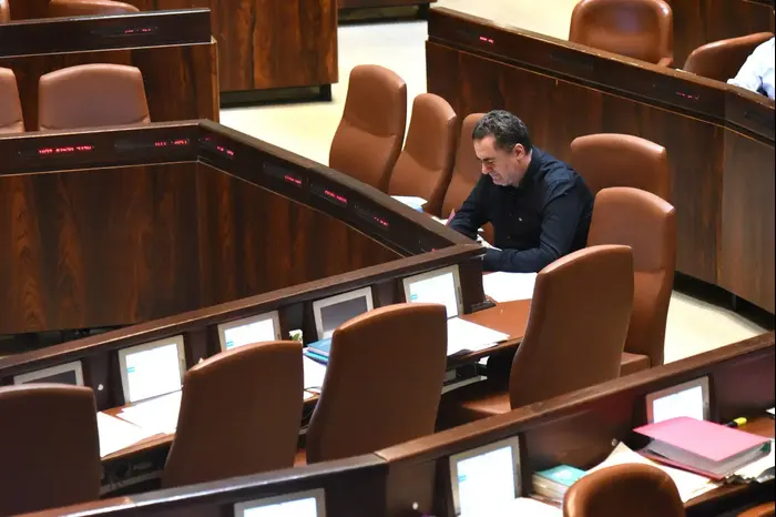 שר התחבורה, ישראל כץ בכנסת, 18 ביולי 2018 (ראובן קסטרו) שר התחבורה, ישראל כץ בכנסת, 18 ביולי 2018 (ראובן קסטרו)