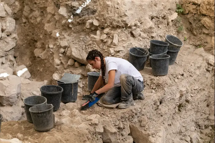 עגיל זהב מרהיב בן יותר מ-2000 שנה התגלה בעיר דוד (מערכת וואלה! NEWS , אליהו ינאי, עיר דוד) עגיל זהב מרהיב בן יותר מ-2000 שנה התגלה בעיר דוד (מערכת וואלה! NEWS , אליהו ינאי, עיר דוד)