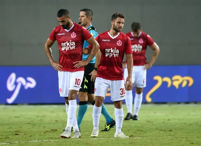 רז כהן, רמזי ספורי, שחקני הפועל תל אביב (ברני ארדוב) רז כהן, רמזי ספורי, שחקני הפועל תל אביב (ברני ארדוב)