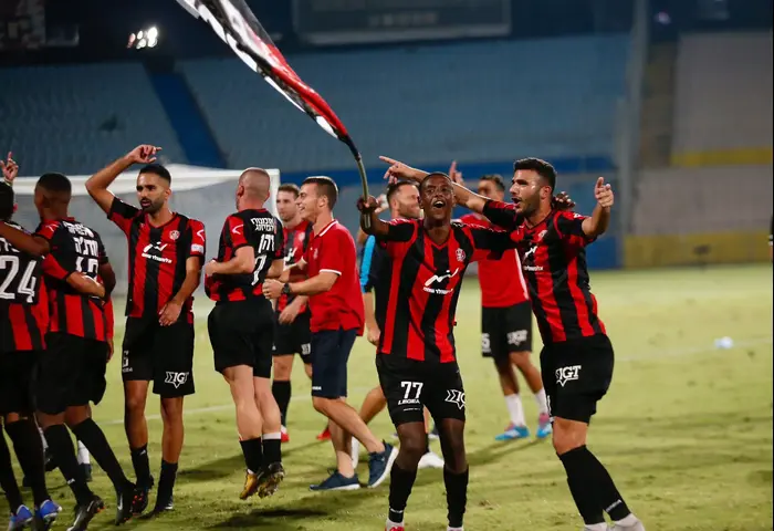 אווקה אשטה, הראל שלום שחקני הפועל קטמון חוגגים (מגד גוזני) אווקה אשטה, הראל שלום שחקני הפועל קטמון חוגגים (מגד גוזני)