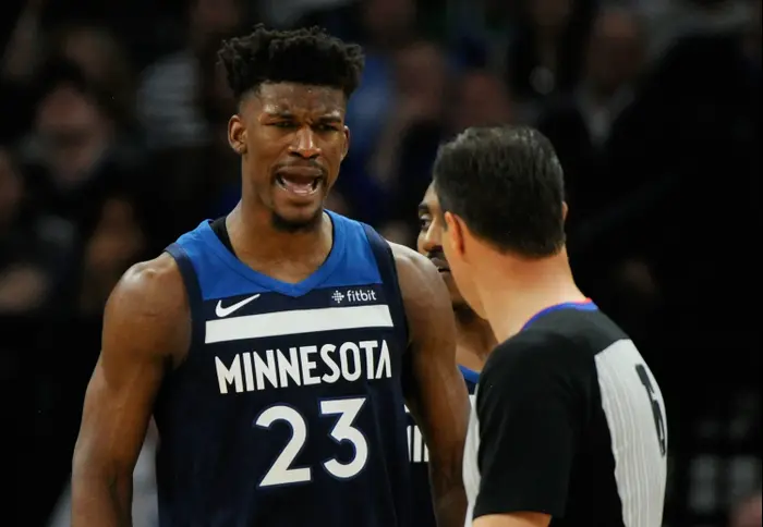 ג'ימי באטלר, מינסוטה טימברוולבס (GettyImages) ג'ימי באטלר, מינסוטה טימברוולבס (GettyImages)