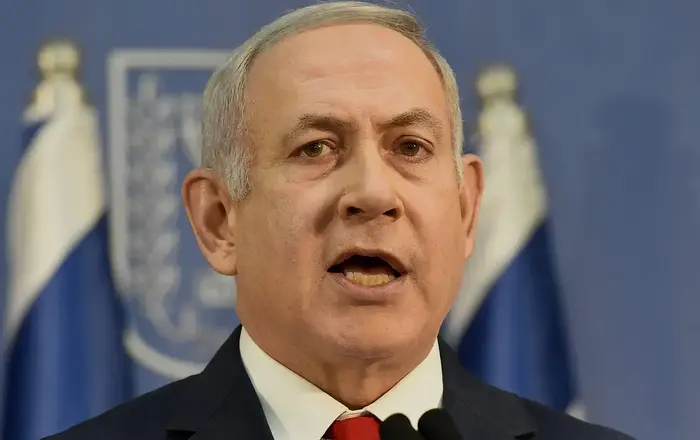 הצהרת ראש הממשלה, בנימין נתניהו בנושא המשך פעילות הממשלה, קריה, תל אביב 18 בנובמבר 2018 (ראובן קסטרו)